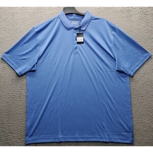 Ahead Golf Polo Shirt Mens XXL Blue Short Sleeve Collared Tennis Performance
